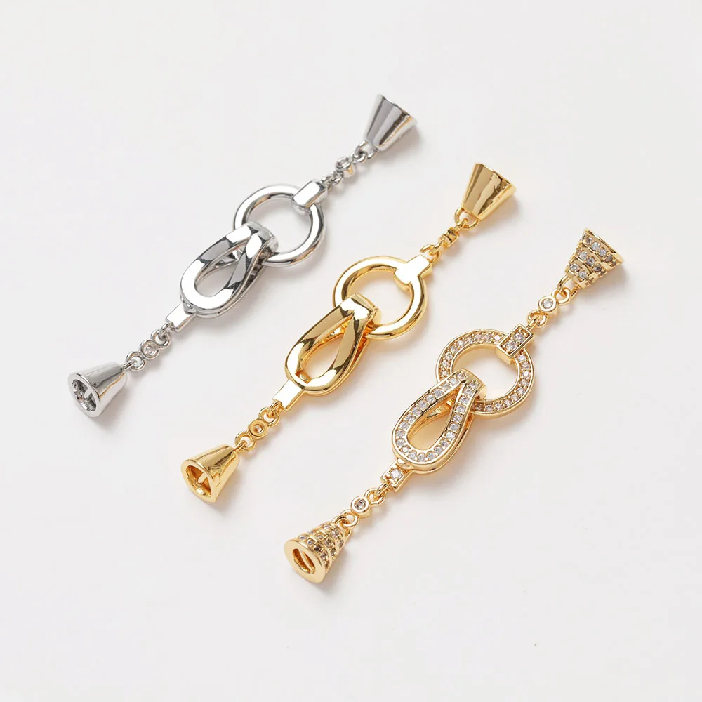 Jewelry Making Tools And Supplies - 1 PZ Cz Pavimenta Collana Connettori