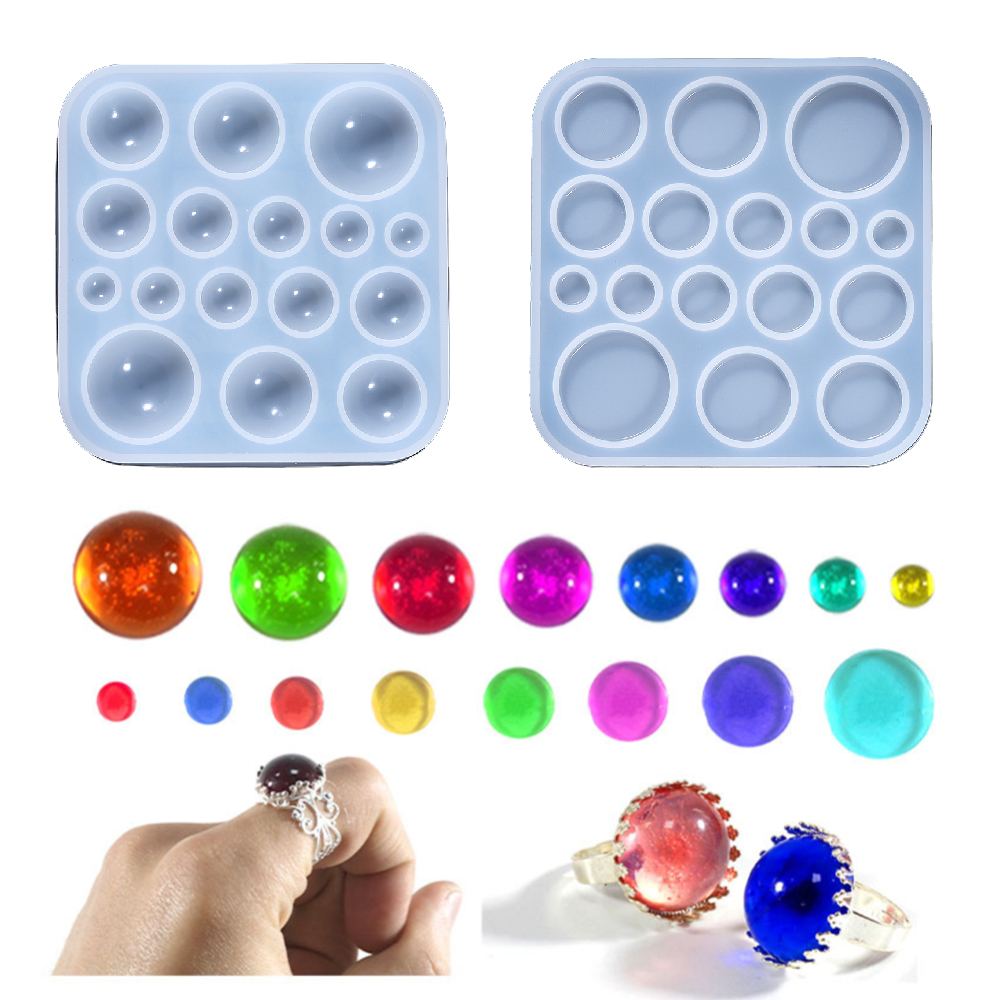 Jewelry Making Tools And Supplies - Ciondolo Cabochon rotondo resina epossidica stampo