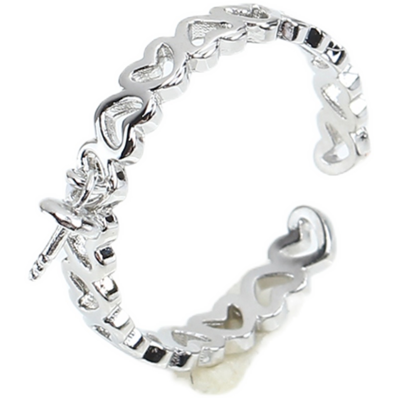 Ring Blank Adjustable - JZ075 Anello Regolabile in Rame Placcato