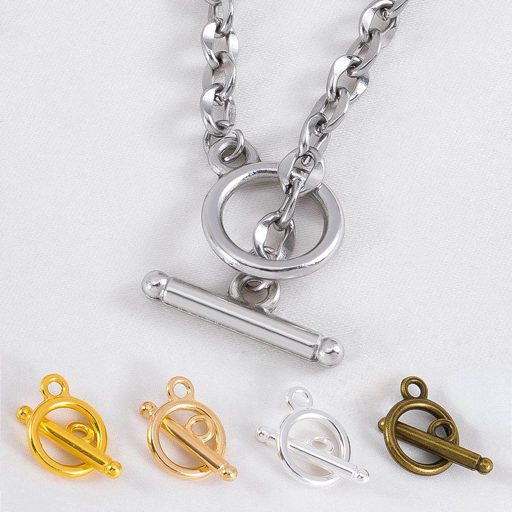 Jewelry Making Articles - 10 Set/Lotto Chiusure a T in