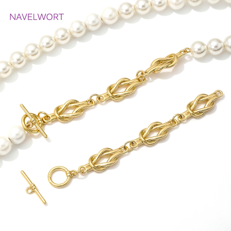 Jewelry Making Articles - Chiusure OT placcate in oro 18