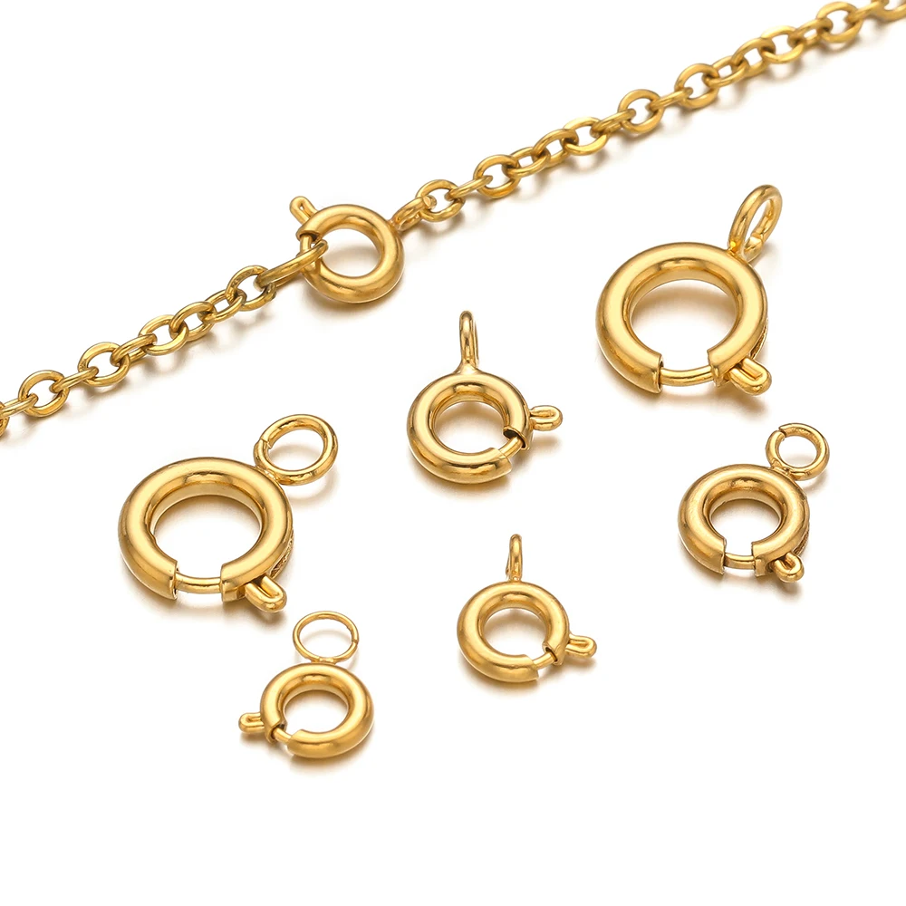 Jewelry Making Materials - 10 Pezzi Chiusure a Molla in
