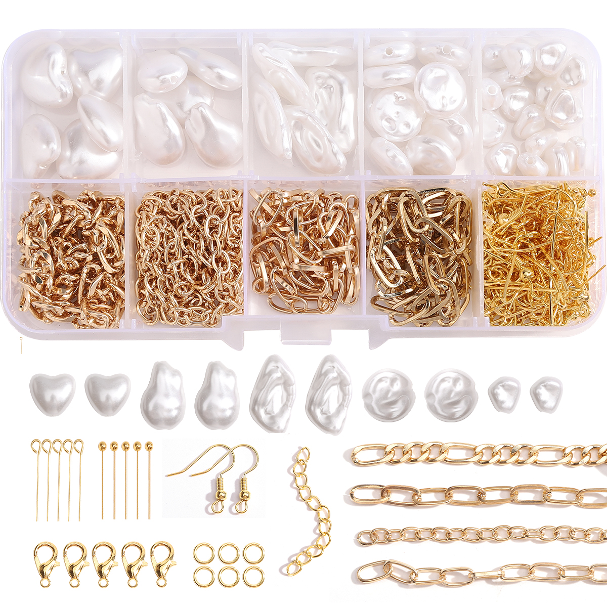 Jewelry Making Diy Kit - Set di 179/366 Pezzi in ABS,