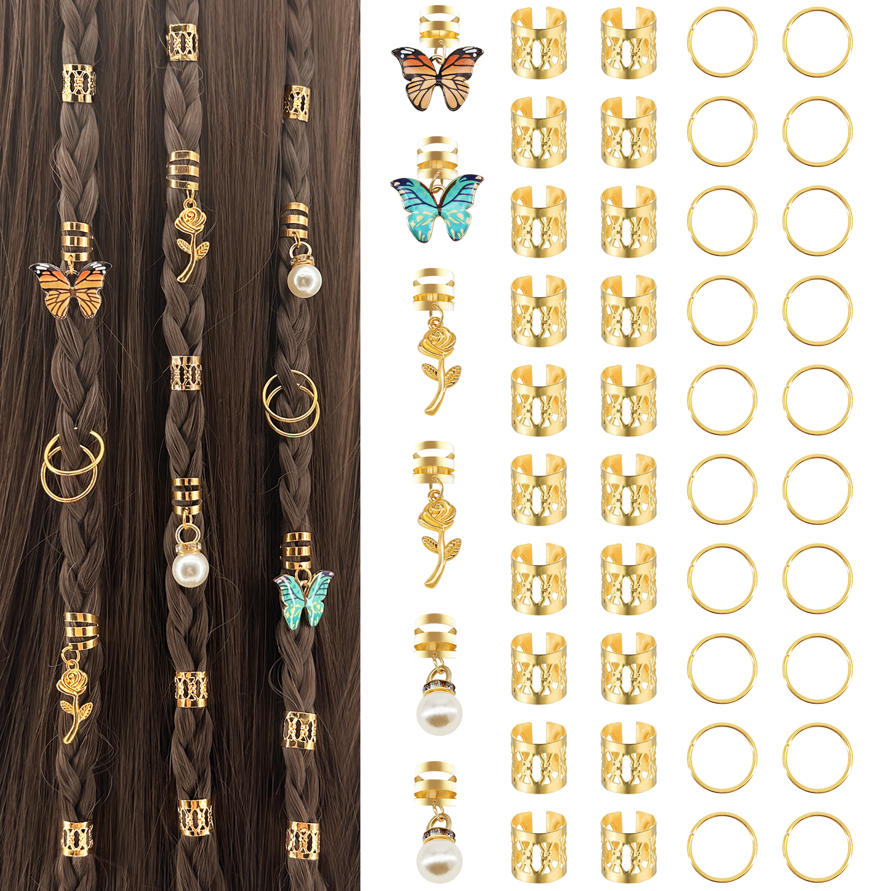 Jewelry Making For Adults - 46 pezzi clip a treccia con