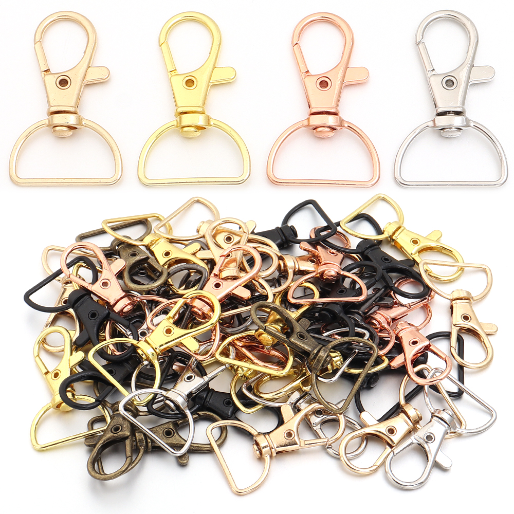Jewelry Making Materials - 10 pz/lotto Moschettoni Girevoli in Metallo