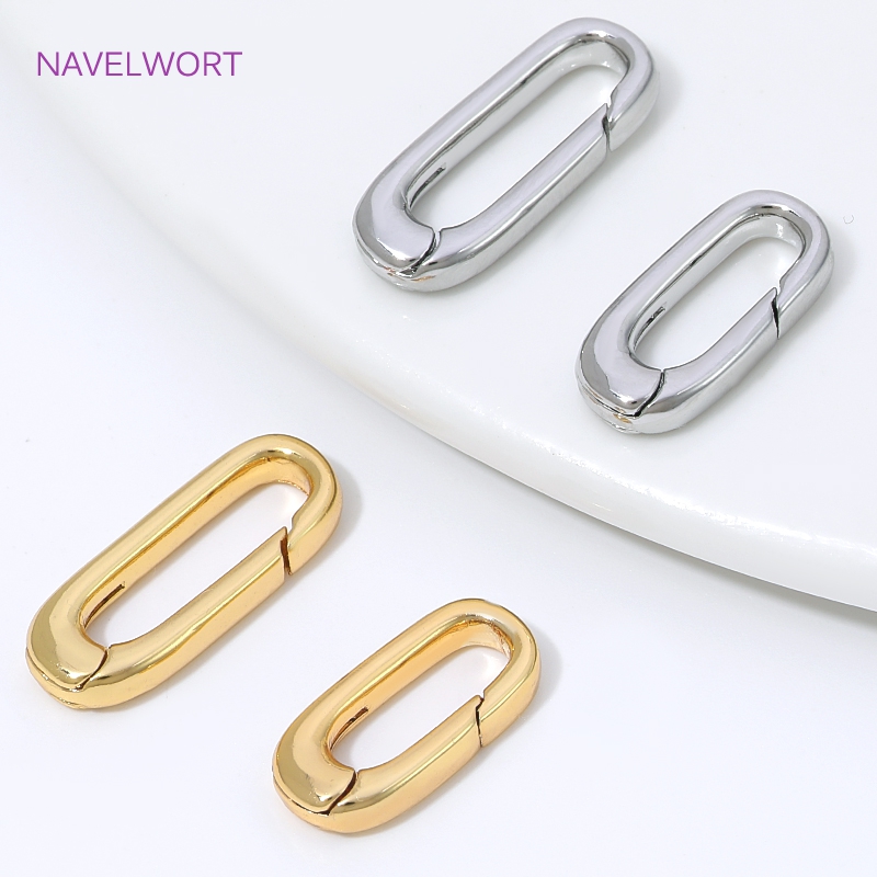 Jewelry Making Articles - 1/2/4 Pezzi Chiusura a Molla Ovale