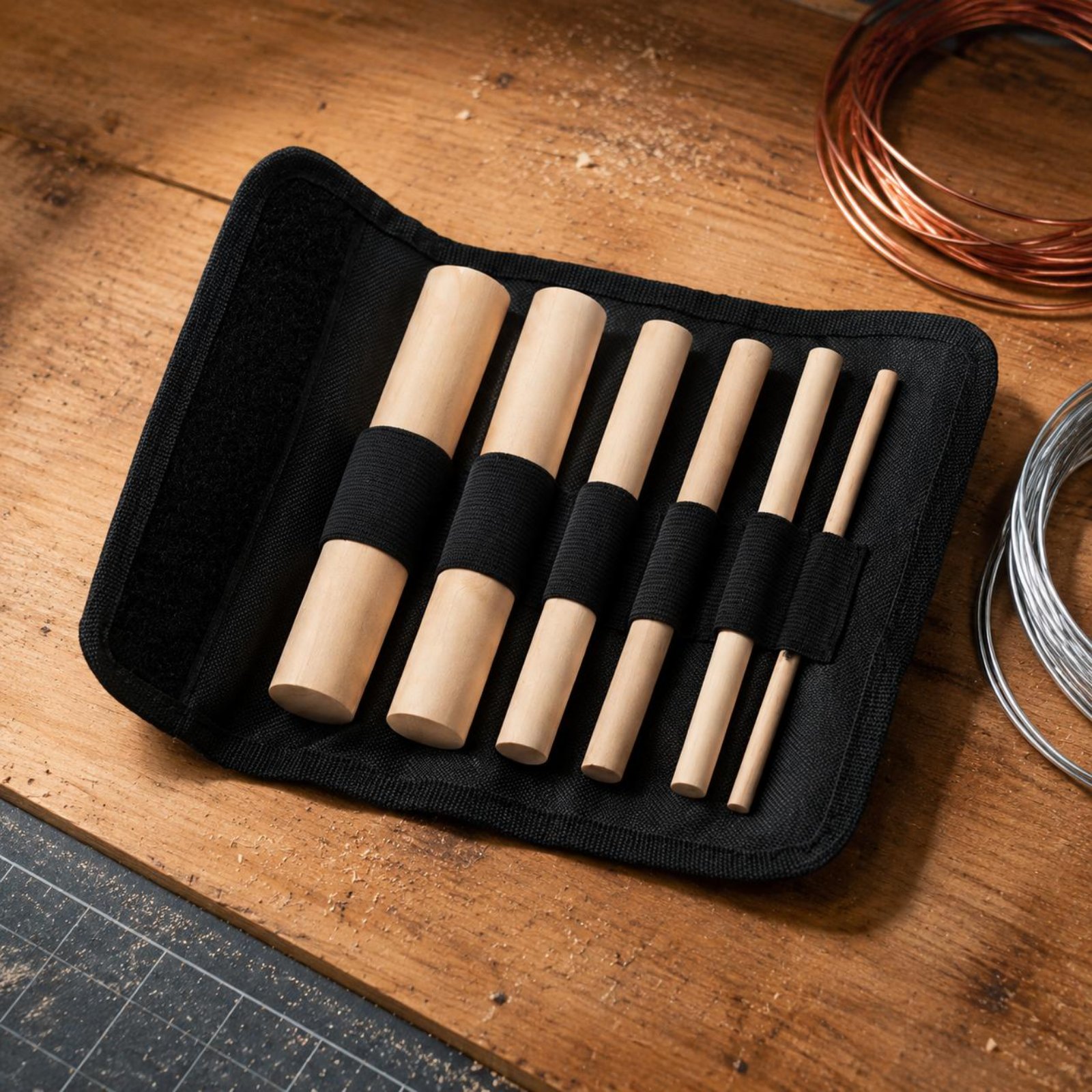 Jewelry Making Kit - Set di 6 Mandrini in Legno