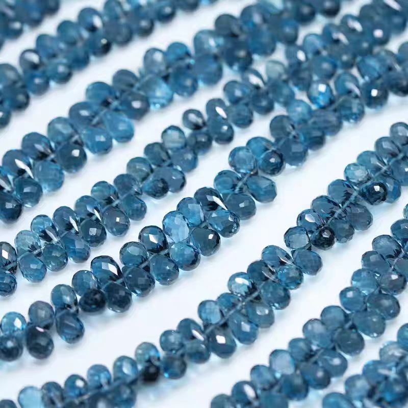 Jewelry Making In London - 6A Londra topazio blu goccia sfaccettato