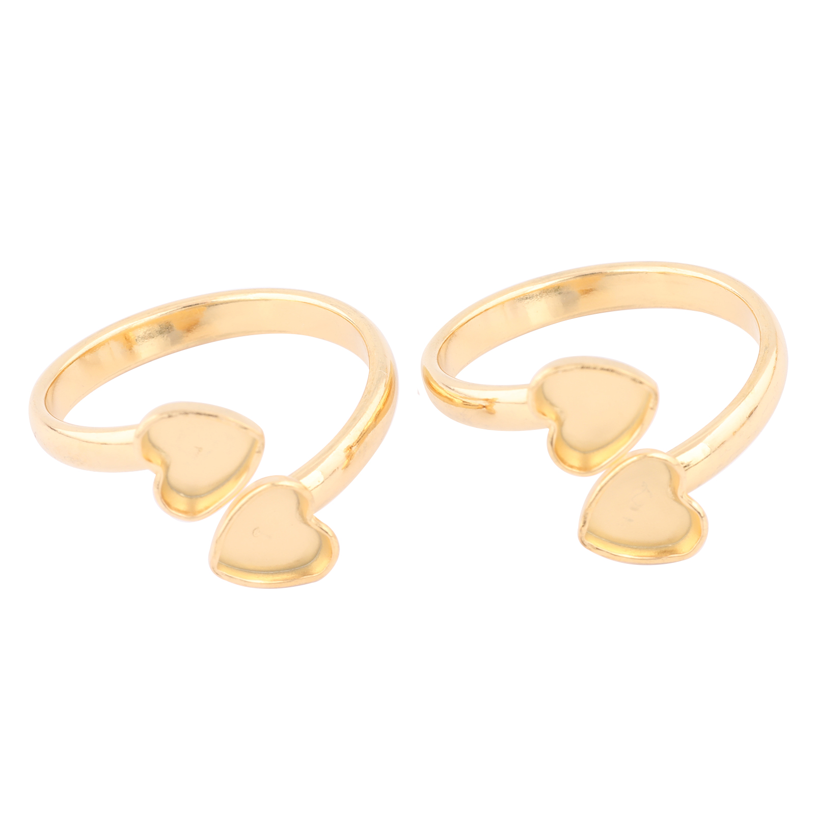 Ring Blank Adjustable - 10 pezzi in acciaio inossidabile placcato