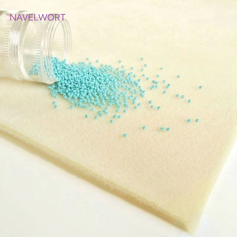Jewelry Making Tools And Supplies - Tappetino per perline morbide floccate grigie,