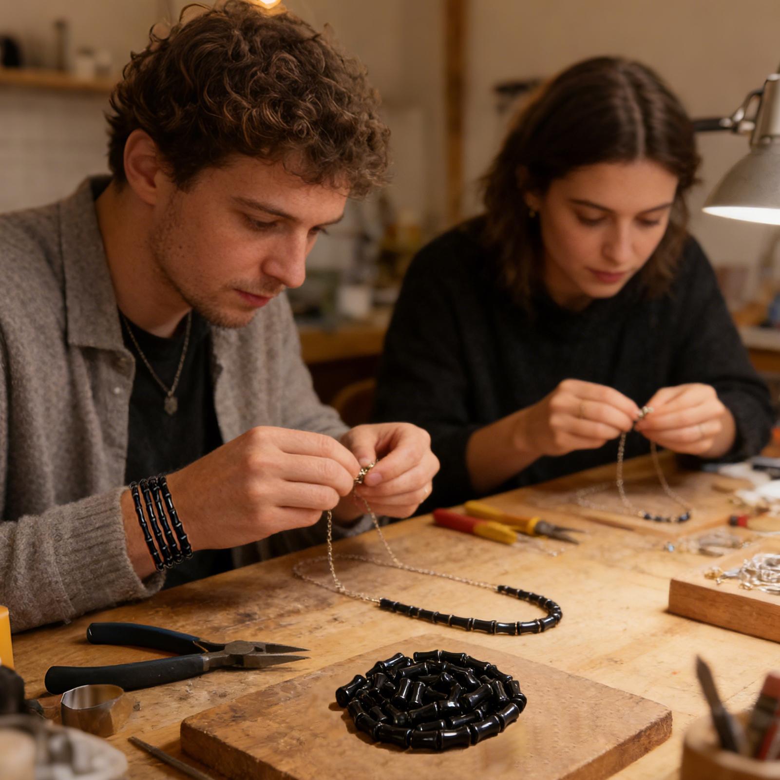 Jewelry Making Workshop For Kids - 50 perline di vetro da 8