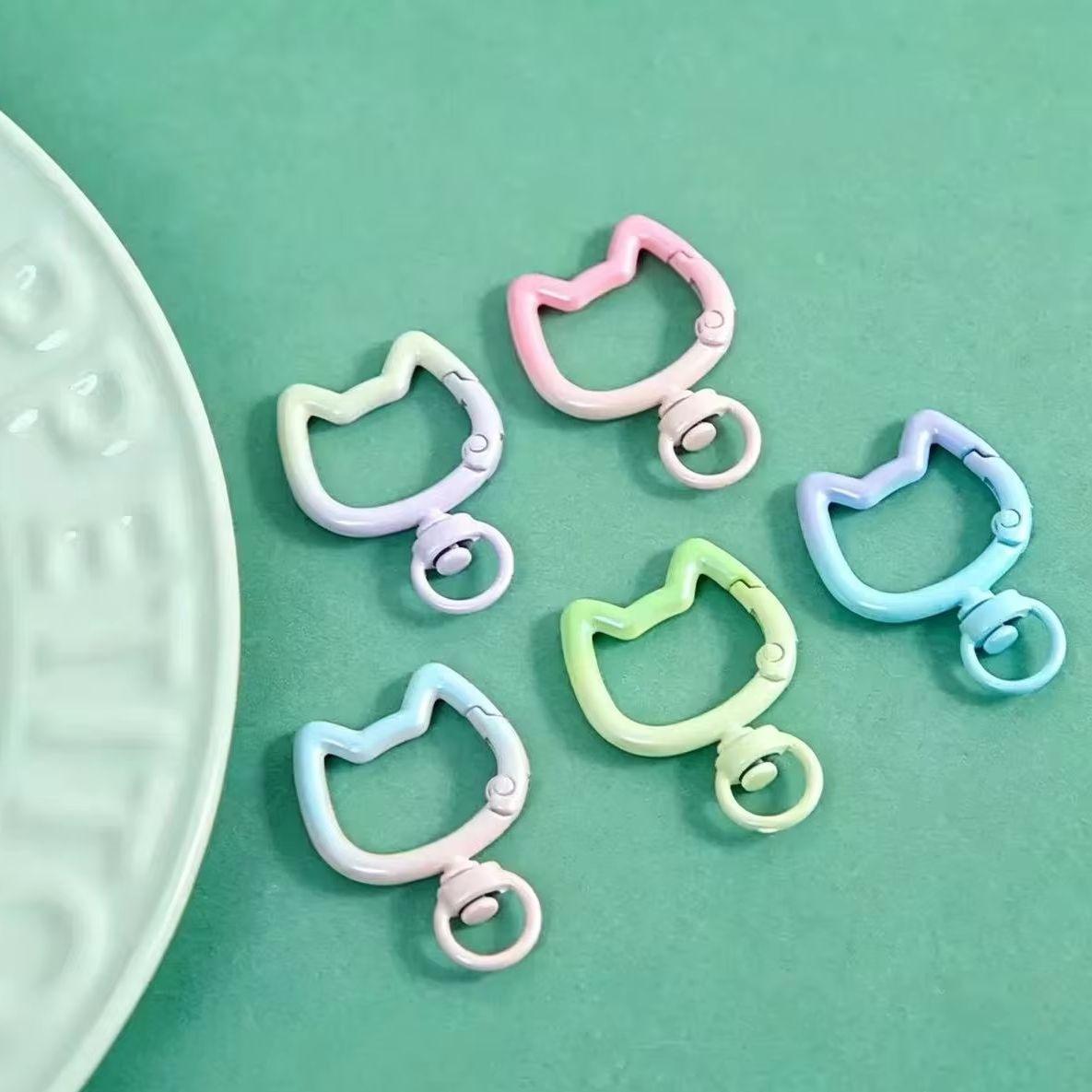 Jewelry Making Articles - 5-10 Pezzi Moschettone Portachiavi a Forma