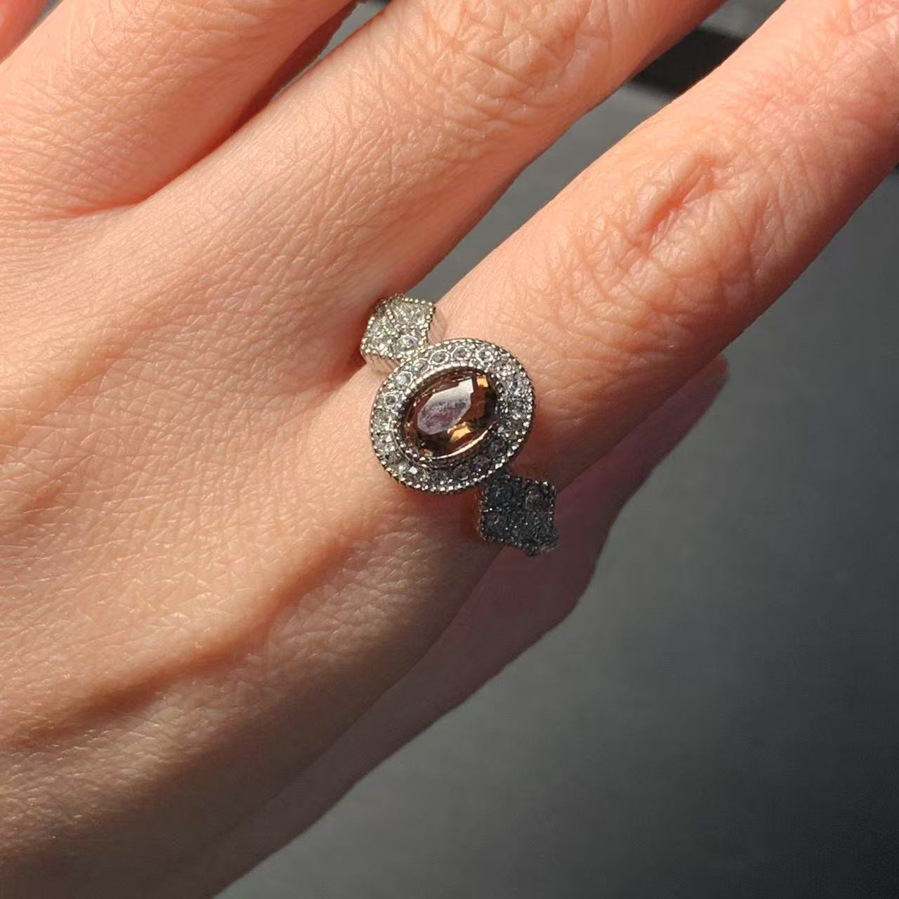 Anello al quarzo fumé naturale - Ring Blank Adjustable recensione e prezzo