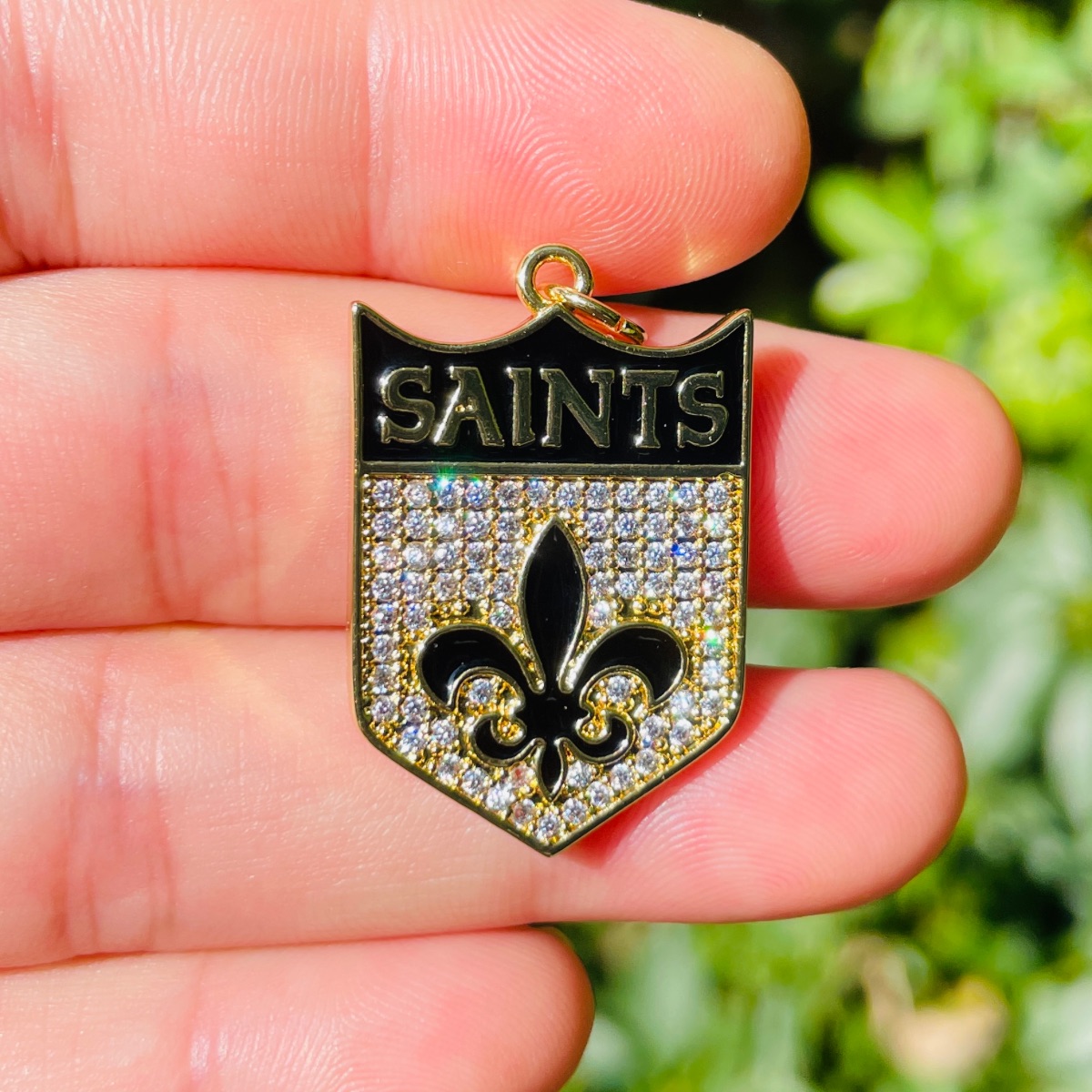 5pcs Micro Pave Fleur De Lis S - Jewelry Making New Orleans recensione e prezzo