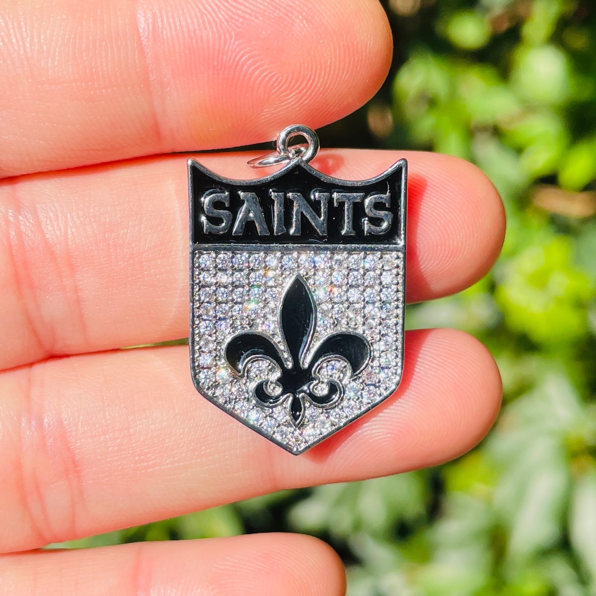 5pcs Micro Pave Fleur De Lis S - Jewelry Making New Orleans recensione e prezzo