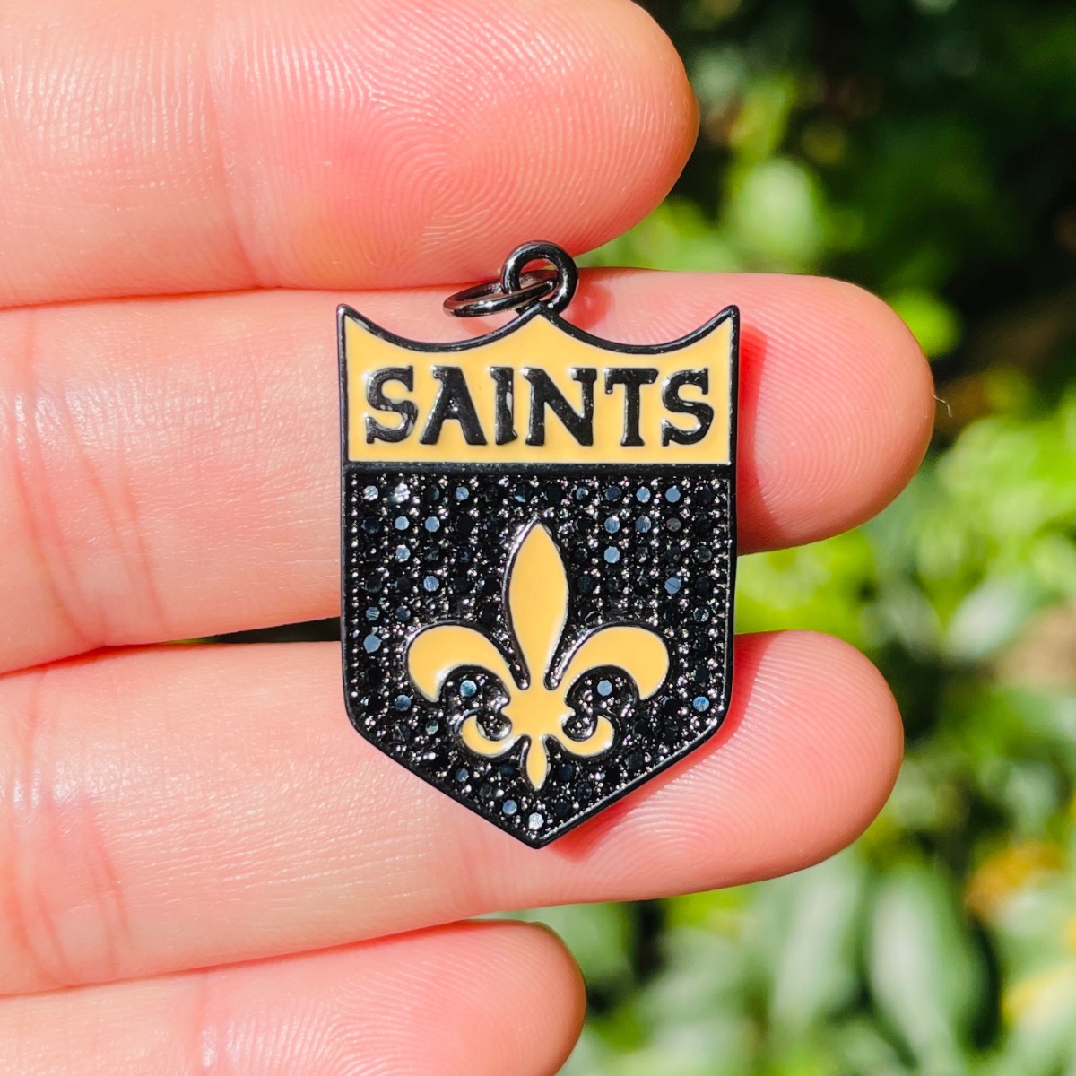 5pcs Micro Pave Fleur De Lis S - Jewelry Making New Orleans recensione e prezzo
