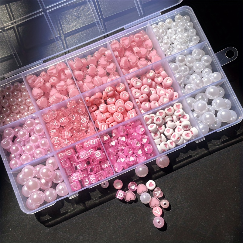 Scatola dell'alfabeto rosa da  - Jewelry Making Diy Kit recensione e prezzo