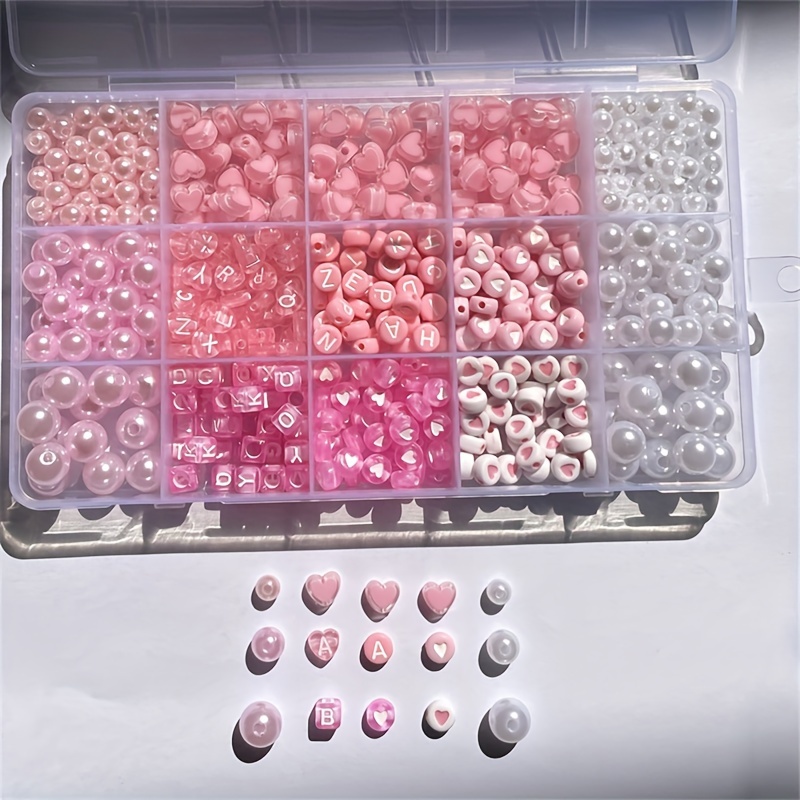 Scatola dell'alfabeto rosa da  - Jewelry Making Diy Kit recensione e prezzo