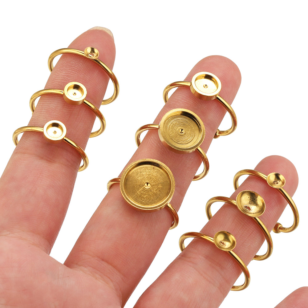 10 Pezzi Base per Cabochon Rot - Ring Blank Adjustable recensione e prezzo