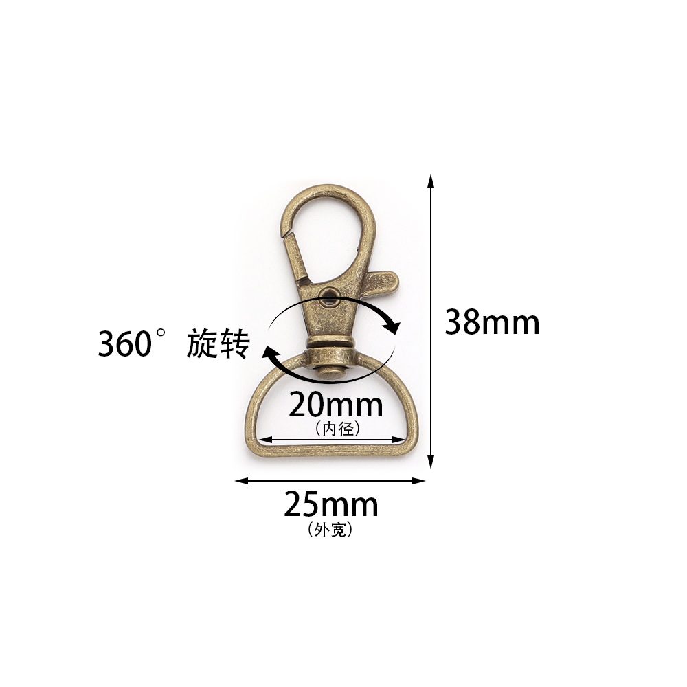10 pz/lotto Moschettoni Girevo - Jewelry Making Materials recensione e prezzo