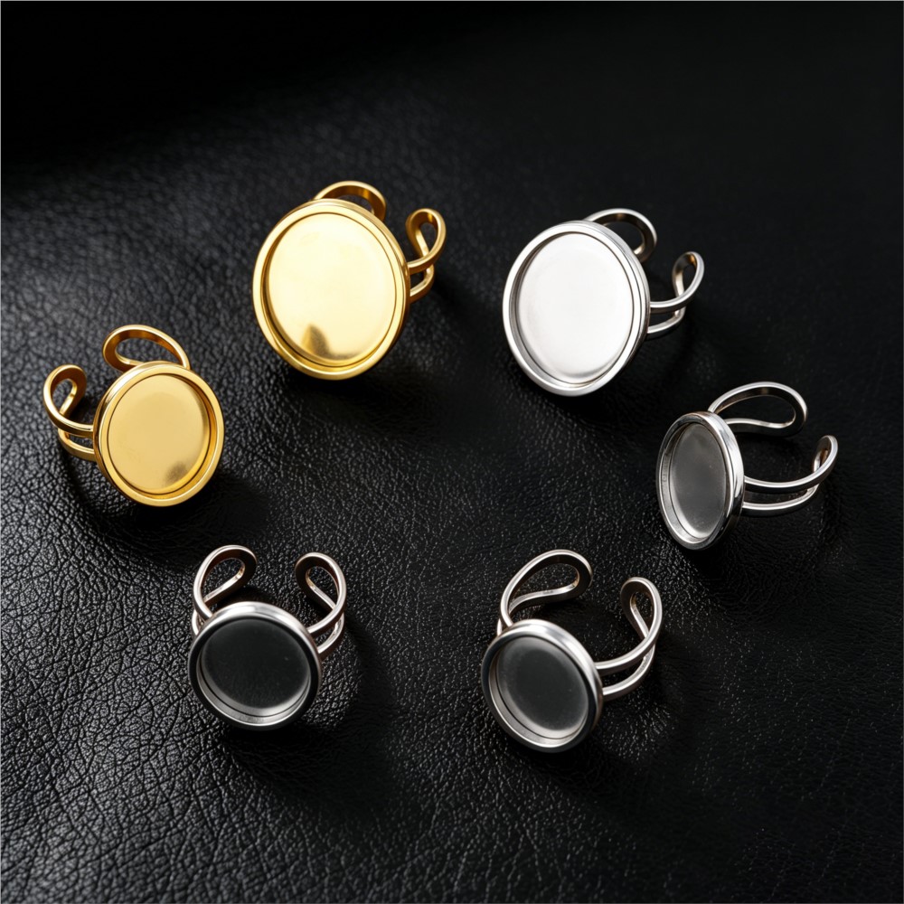 2 Pezzi Base Quadrata Piatta i - Ring Blank Adjustable recensione e prezzo