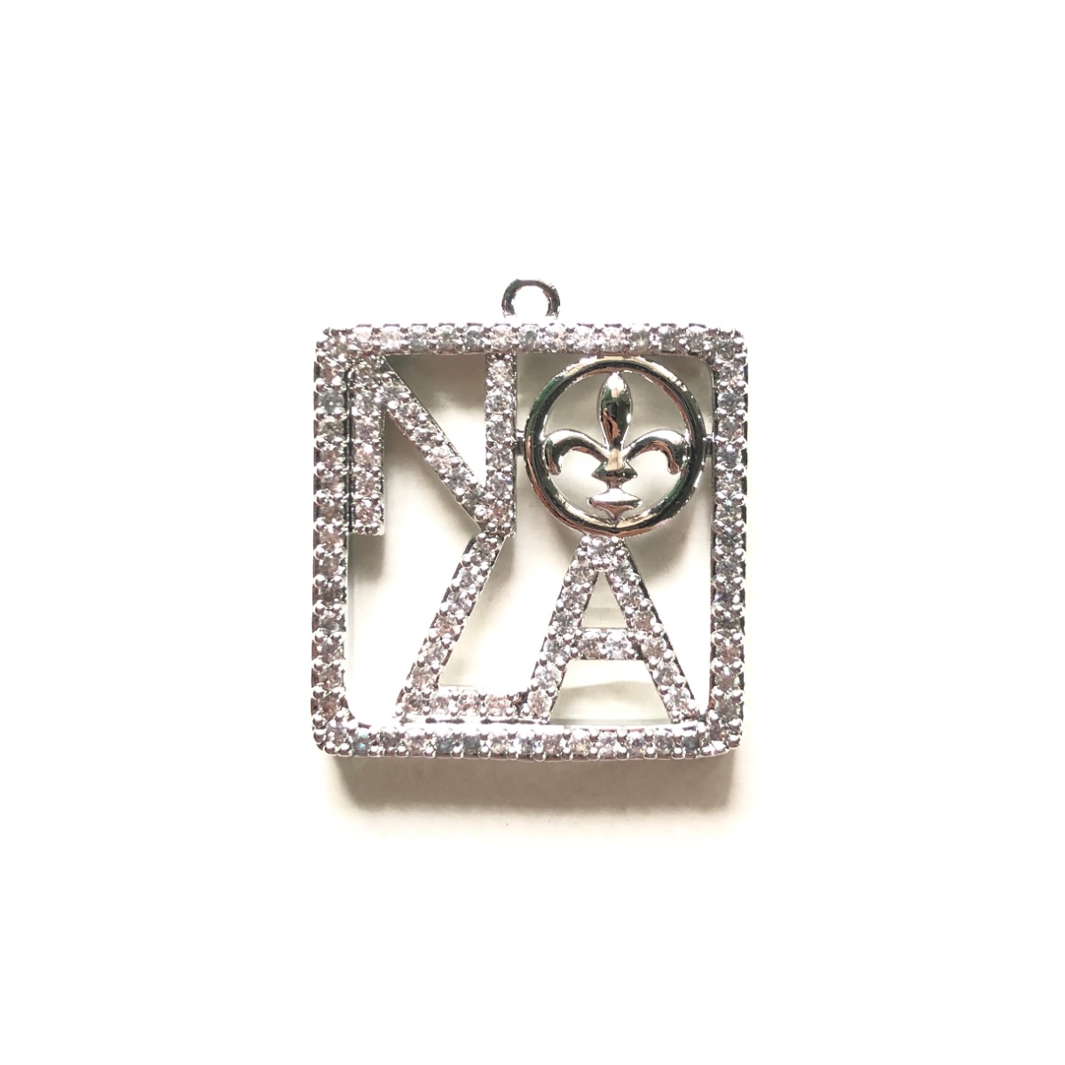 5pcs Zirconia Pave NOLA Fleur  - Jewelry Making New Orleans recensione e prezzo