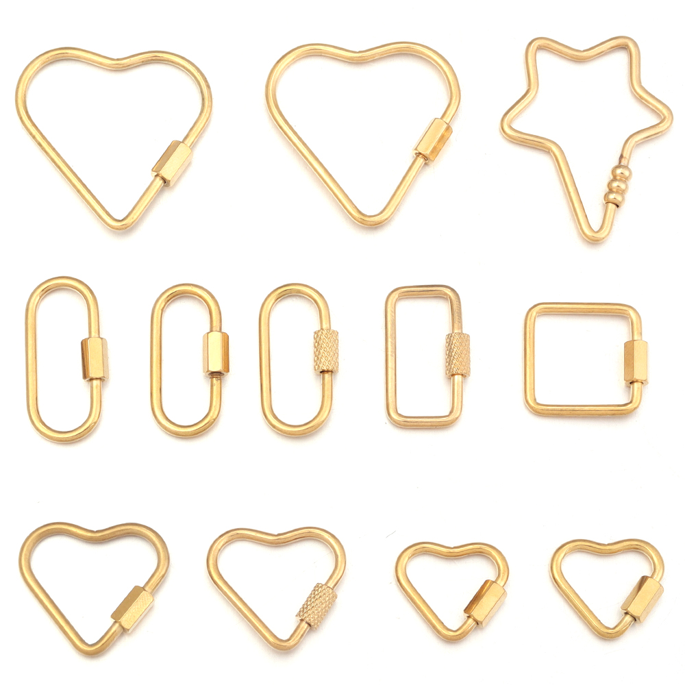 2pcs oro in acciaio inossidabi - Jewelry Making Articles recensione e prezzo