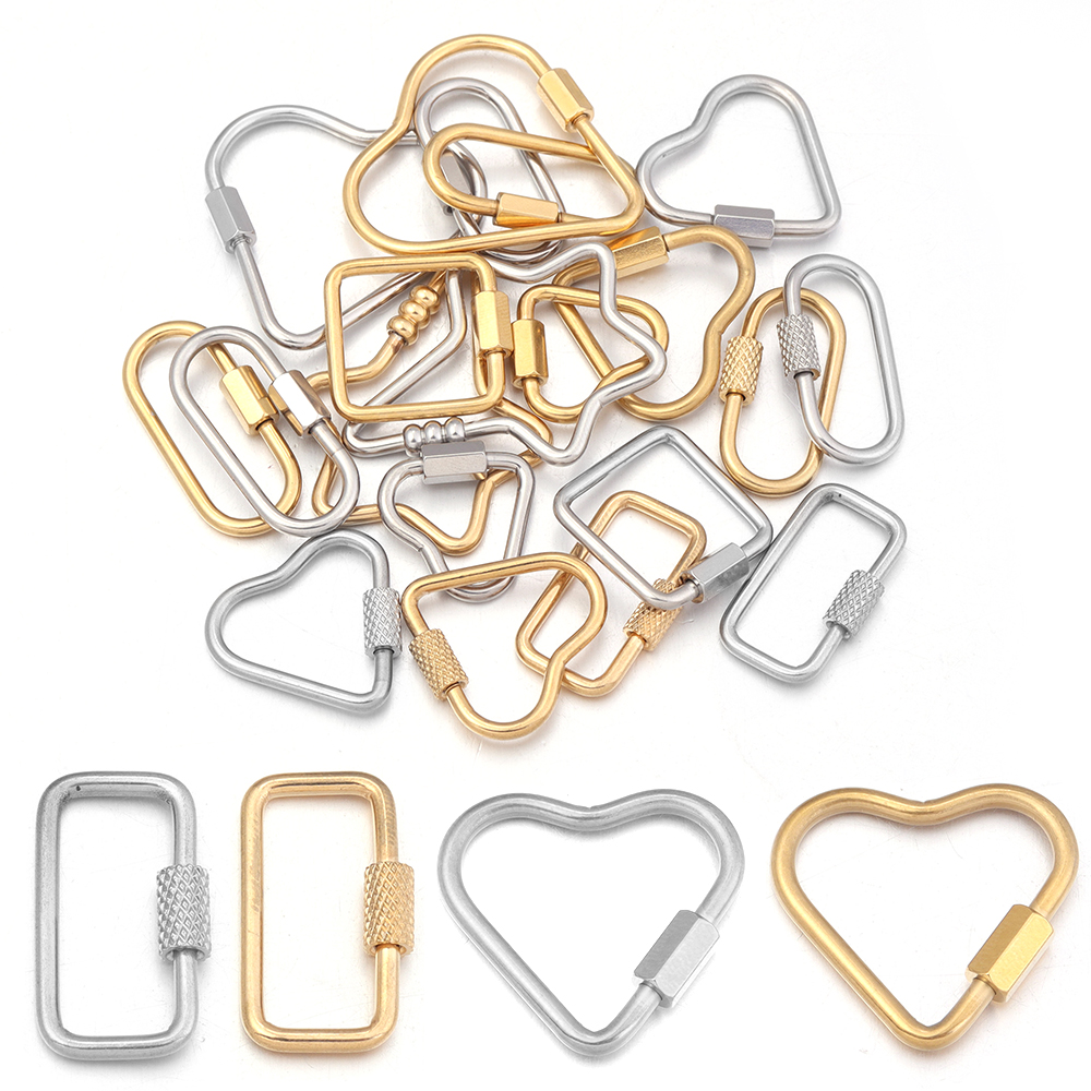 2pcs oro in acciaio inossidabi - Jewelry Making Articles recensione e prezzo