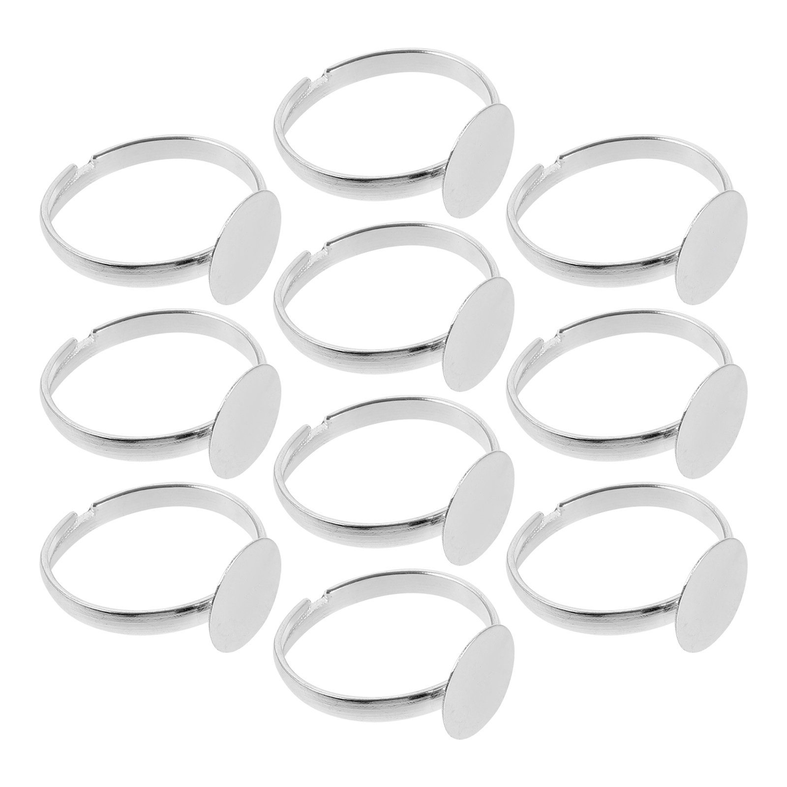 10 Pezzi Basi per Anelli in Me - Ring Blank Adjustable recensione e prezzo