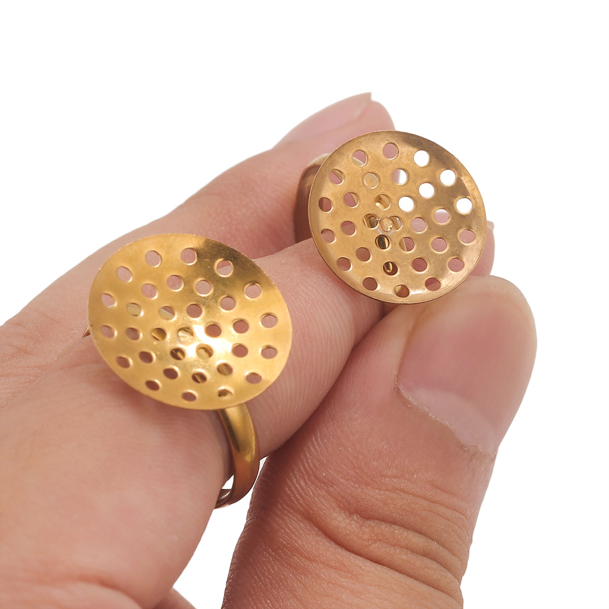 10 pz/lotto Anello In Acciaio  - Ring Blank Adjustable recensione e prezzo