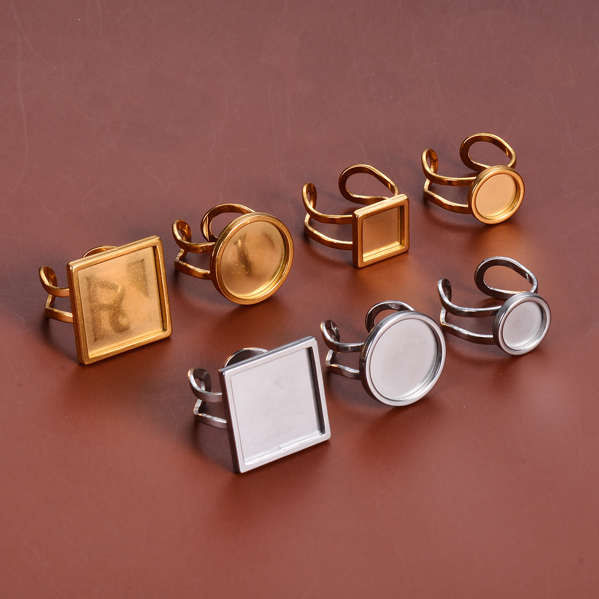 4 Pezzi Base per Anelli Regola - Ring Blank Adjustable recensione e prezzo