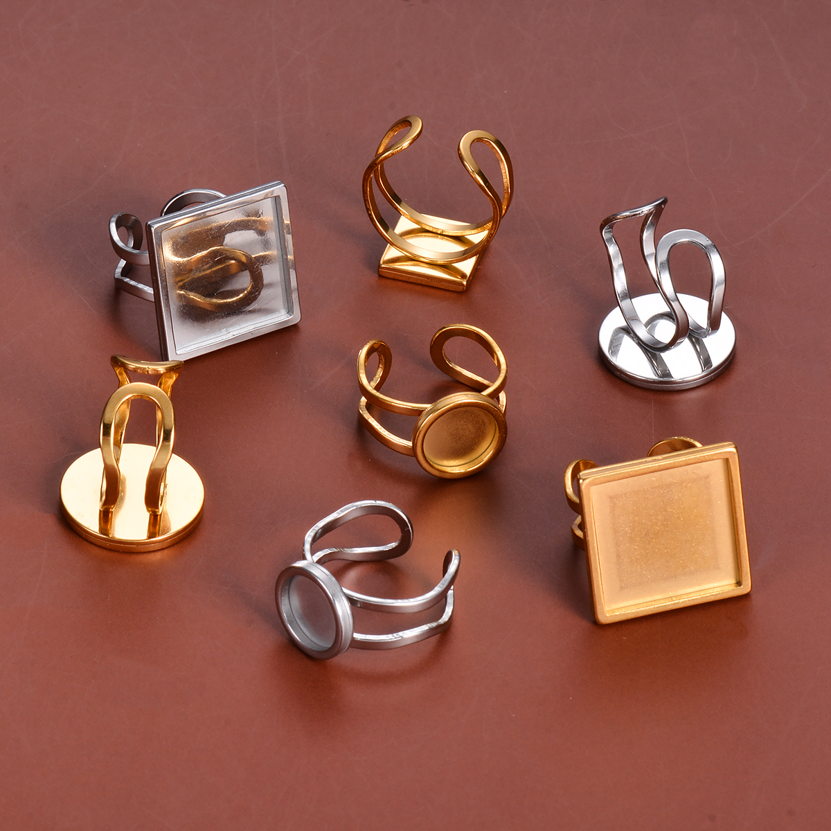 4 Pezzi Base per Anelli Regola - Ring Blank Adjustable recensione e prezzo