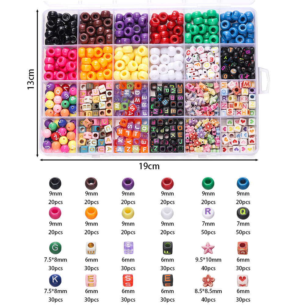 680 pz/scatola Colorato Acrili - Jewelry Making Diy Kit recensione e prezzo