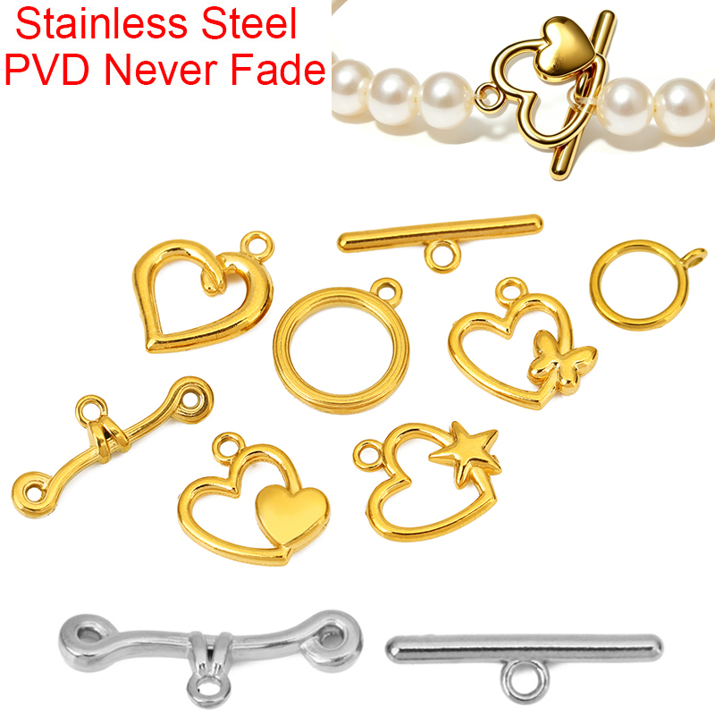 5 set di chiusure a T in accia - Jewelry Making Materials recensione e prezzo