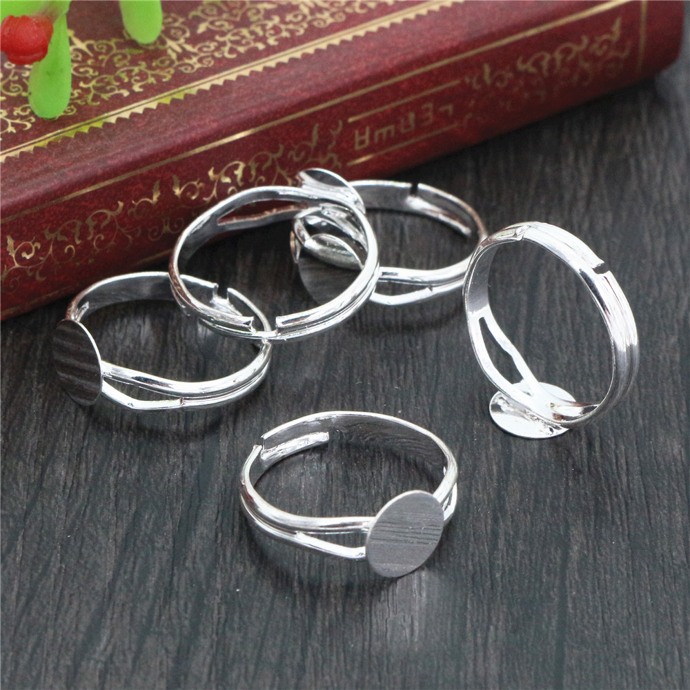6/8/10/12mm 10 pz Argento Plac - Ring Blank Adjustable recensione e prezzo