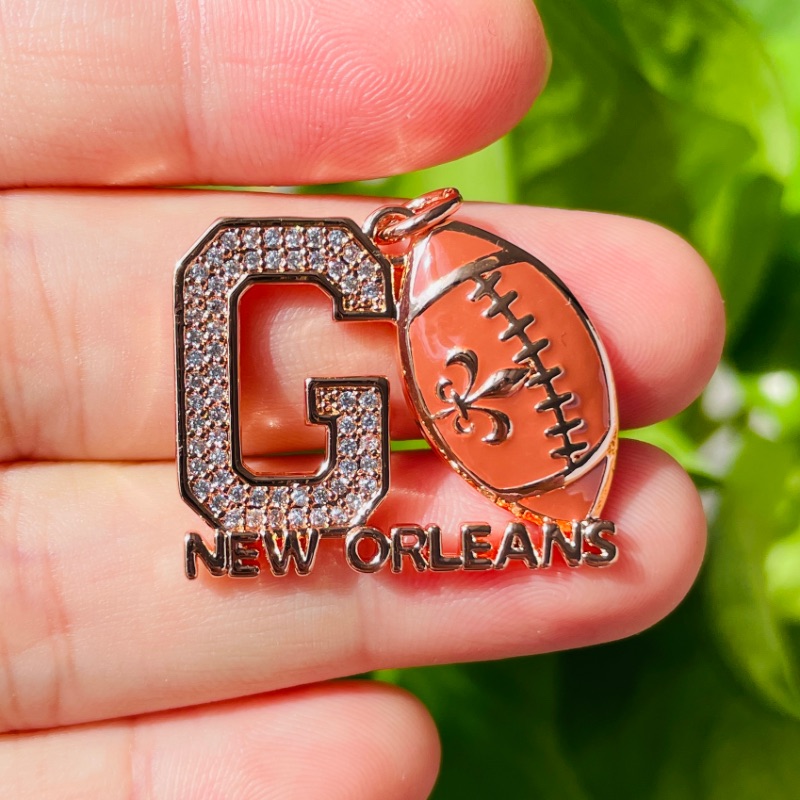 5pcs Micro Pave GO NEW ORLEANS - Jewelry Making New Orleans recensione e prezzo