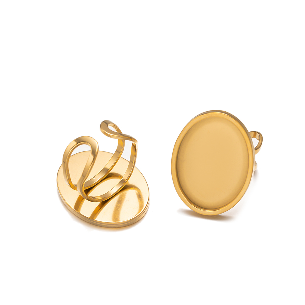 4 pezzi in acciaio inossidabil - Ring Blank Adjustable recensione e prezzo